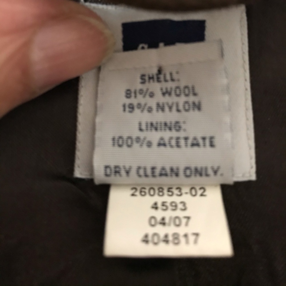 Gap Brown Wool Fully Lined Jacket, Medium. - image 4